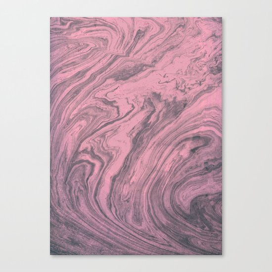 Pink Marbled Texture Canvas Print