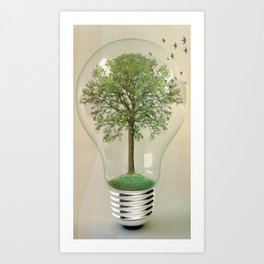 green ideas 02 Art Print