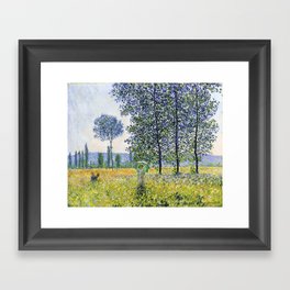 Claude Monet Sunlight Effect Under The Poplars 1887 Framed Art Print