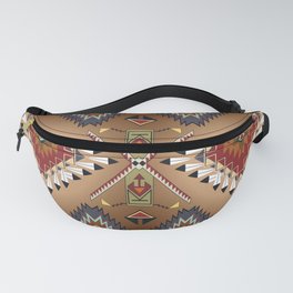 Earth and Stone Zia Eagle Feathers Shield Fanny Pack