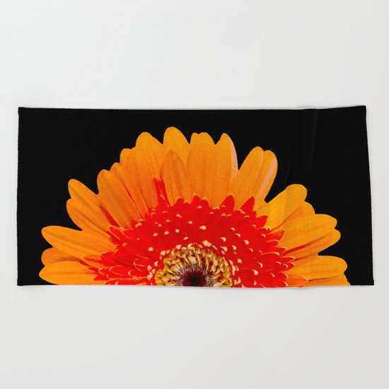 ORANGE GREETING Beach Towel