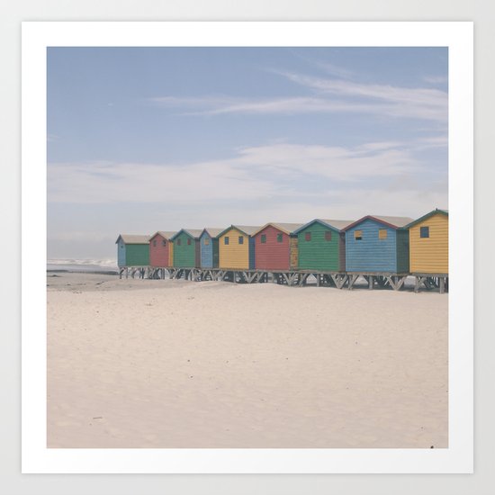 Beach Huts Art Print