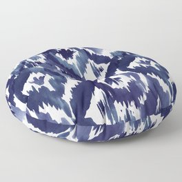 Indigo Blue Ikat Floor Pillow