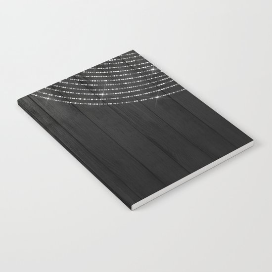 Fairy Lights on Wood 06 Notebook