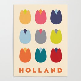 Holland Tulips Poster