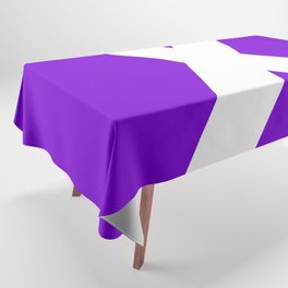 Letter X (White & Purple) Tablecloth