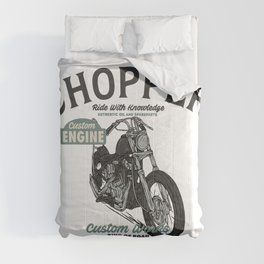 Chopper Custom Motorcycle Comforter