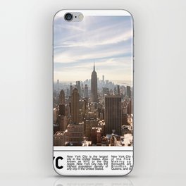 New York City Minimalism | Manhattan Skyline iPhone Skin