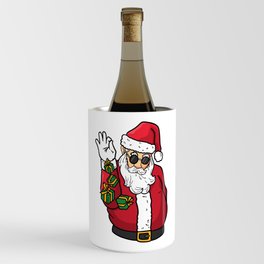 Christmas Santa cute Xmas Pajama Wine Chiller