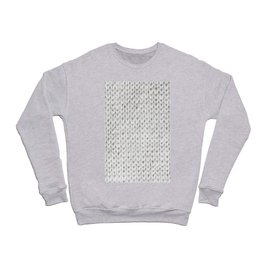 white Knitted Crewneck Sweatshirt