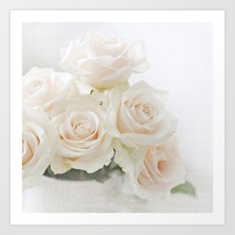 blush roses Art Print