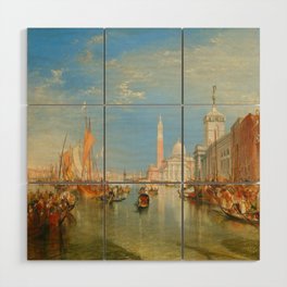 Joseph Mallord William Turner Venice - The Dogana and San Giorgio Maggiore Wood Wall Art