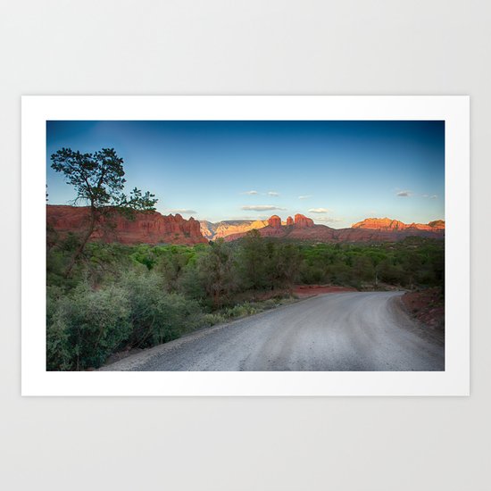 Sedona Road Art Print