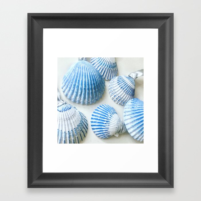 cottage by the seashells, soft Framed Art Print
