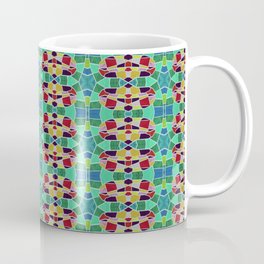 geometric seamless pattern in stained glass style in multicolor Coffee Mug