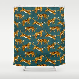 Bengal Tigers - Navy  Shower Curtain