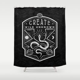 Create Wild Unknown Shower Curtain