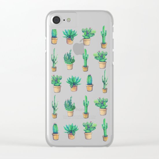 Cactus pink original version Clear iPhone Case