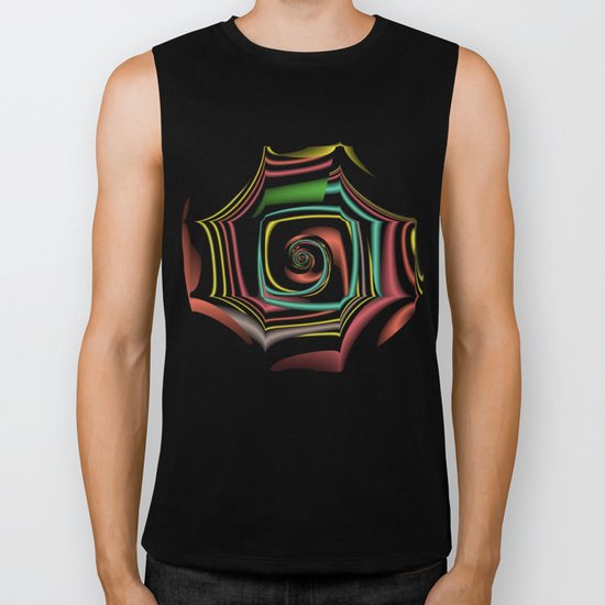 Fall TGS Fractal Abstract Biker Tank