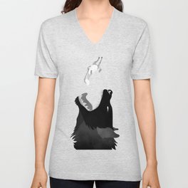Lunchtime V Neck T Shirt | Animal, Abstract 