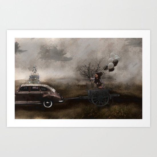 The Tour Gothic Surrealism Art Print