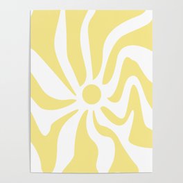 Abstract Sun Shape Poster