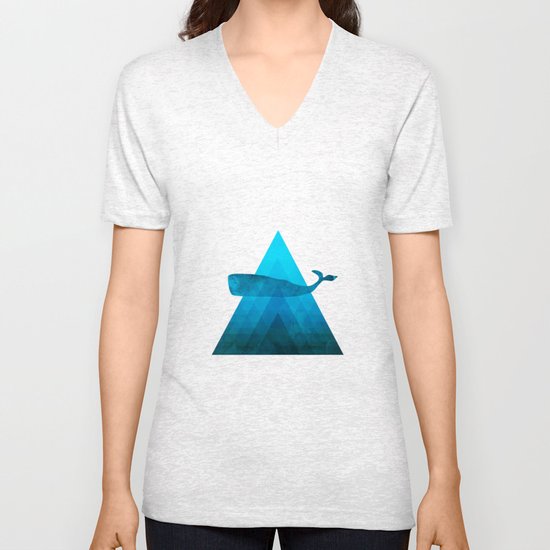 Whale Unisex V-Neck