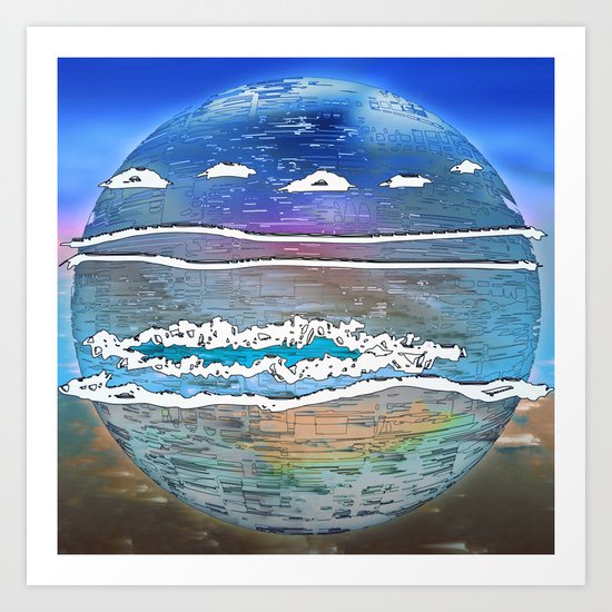 Embrace the World - Archipelago 20-01-17 Art Print