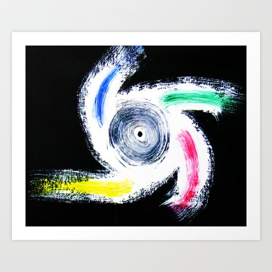 "My Idea of a Color-Wheel" Art Print