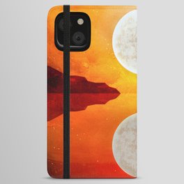 Red Moon Reflection iPhone Wallet Case