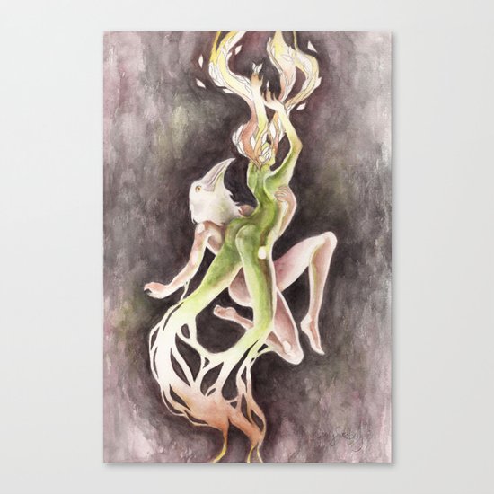 If you can't be my wife, you shall be my tree (Apollo & Daphne) Canvas Print