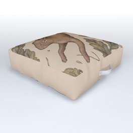 The Hare and Oak Outdoor Floor Cushion