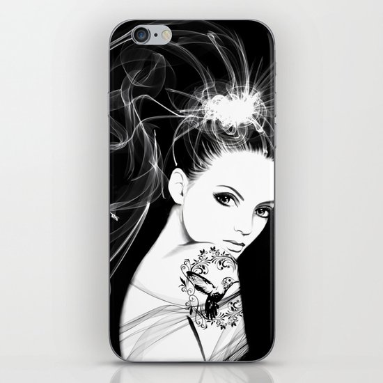 Smoke Girl iPhone & iPod Skin