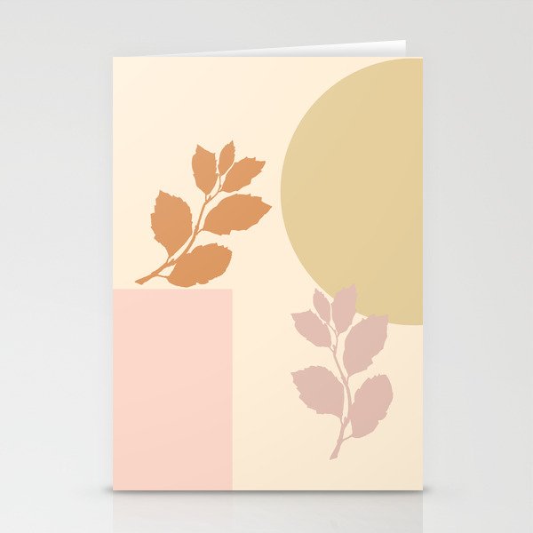 Pastel Autumn - Simple Illustration inspired by Matisse Stationery Cards