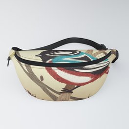 Chickadee in Tlingit Colors Fanny Pack