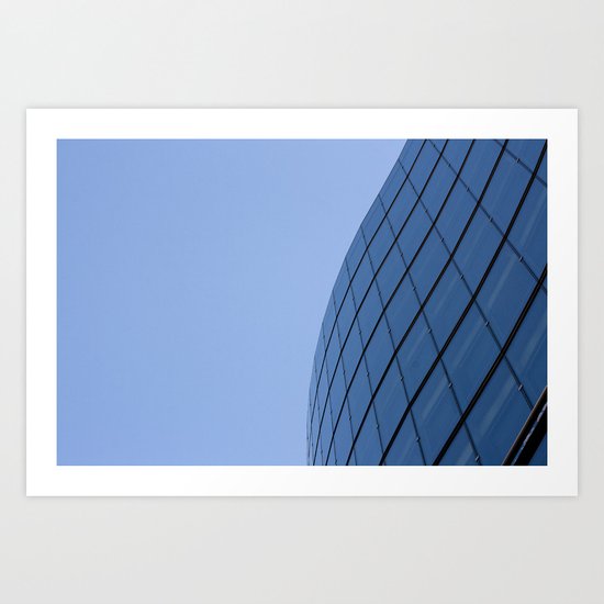 The Blue Curve Art Print