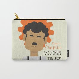 Charlie Chaplin "Modern Times" movie poster, fine Art print, classic film with Paulette Goddard Carry-All Pouch
