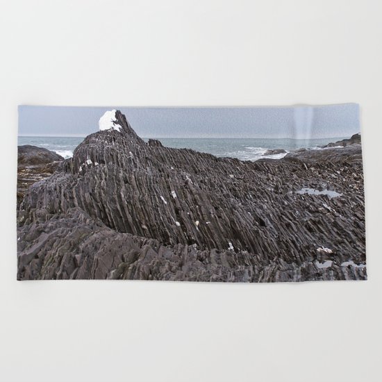 The Ends of the Earth are Frozen in Time Beach Towel