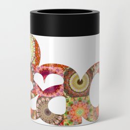 Colorful Peace Symbol in a Mandala Style - Peace 12 Can Cooler