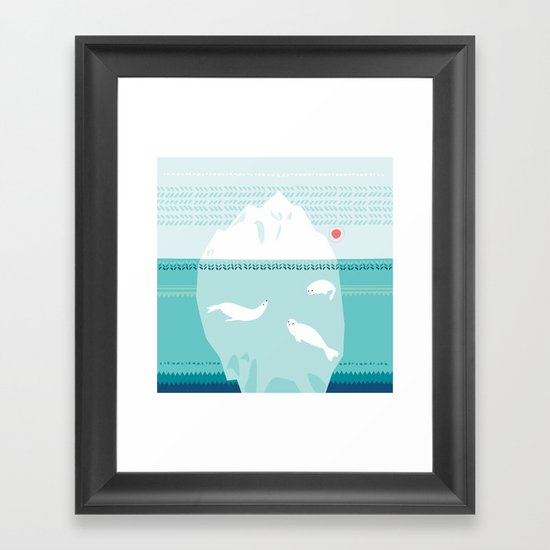 The Ice Lovers Framed Art Print