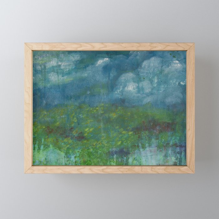 Rainy Prairie Framed Mini Art Print