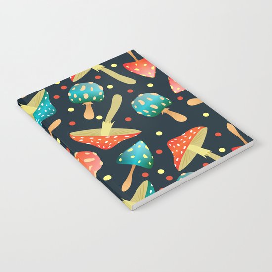 Bright mushrooms Notebook