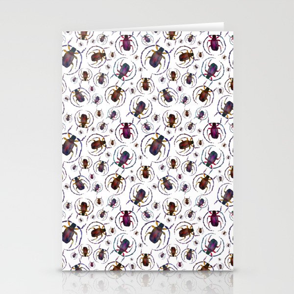 beetle bug insect Stationery Cards