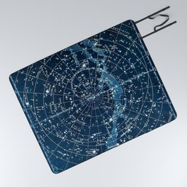 1900 Star Constellation Map - Chart Vintage Poster Picnic Blanket