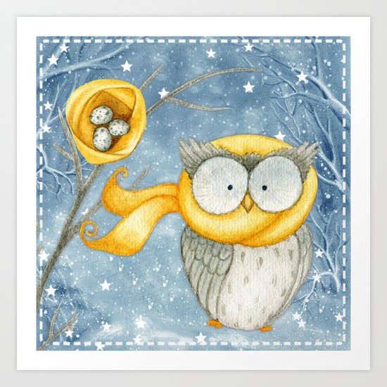 Winter animal #8 Art Print