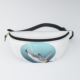 Emperor penguin plunge Fanny Pack