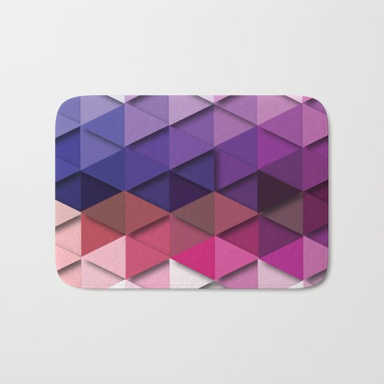 Purple Vs. White Bath Mat