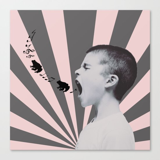 SINGING FROGS © Canvas Print