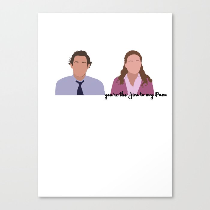 Jim Pam Canvas Print By Glitteredgold Society6