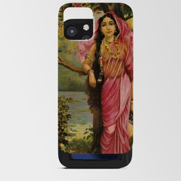Goddess of Spring, Vasantika by Raja Ravi Varma iPhone Card Case